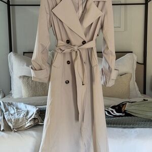 Myka Trench Coat in Bone